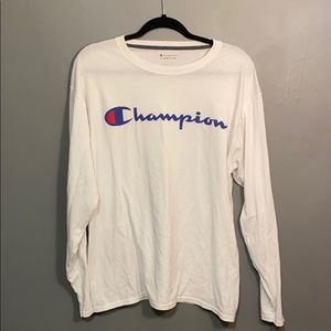 White champion long sleeve t-shirt